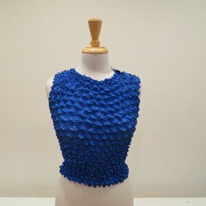 Women F.C One Size Fits Most Bubble Crinkle Popcorn Sleeveless Stretchy Tank Top